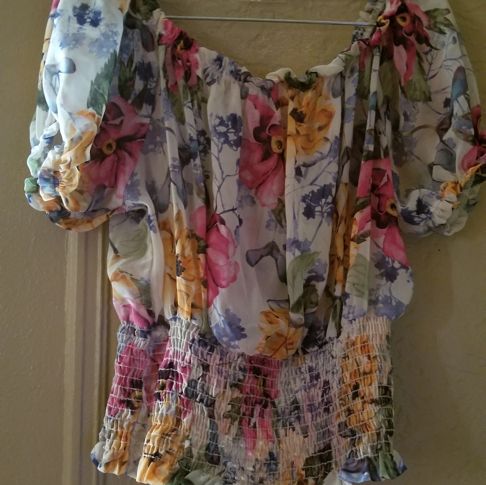 Flowered blouse